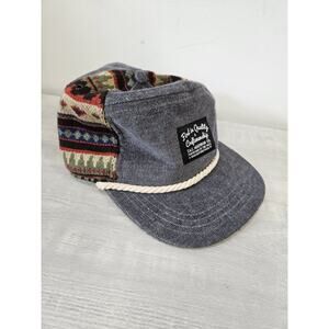 Grey Corduroy Mixed Color Strapback Hat Cap The Ampal Creative